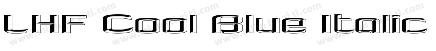 LHF Cool Blue Italic 语言英文字体转换